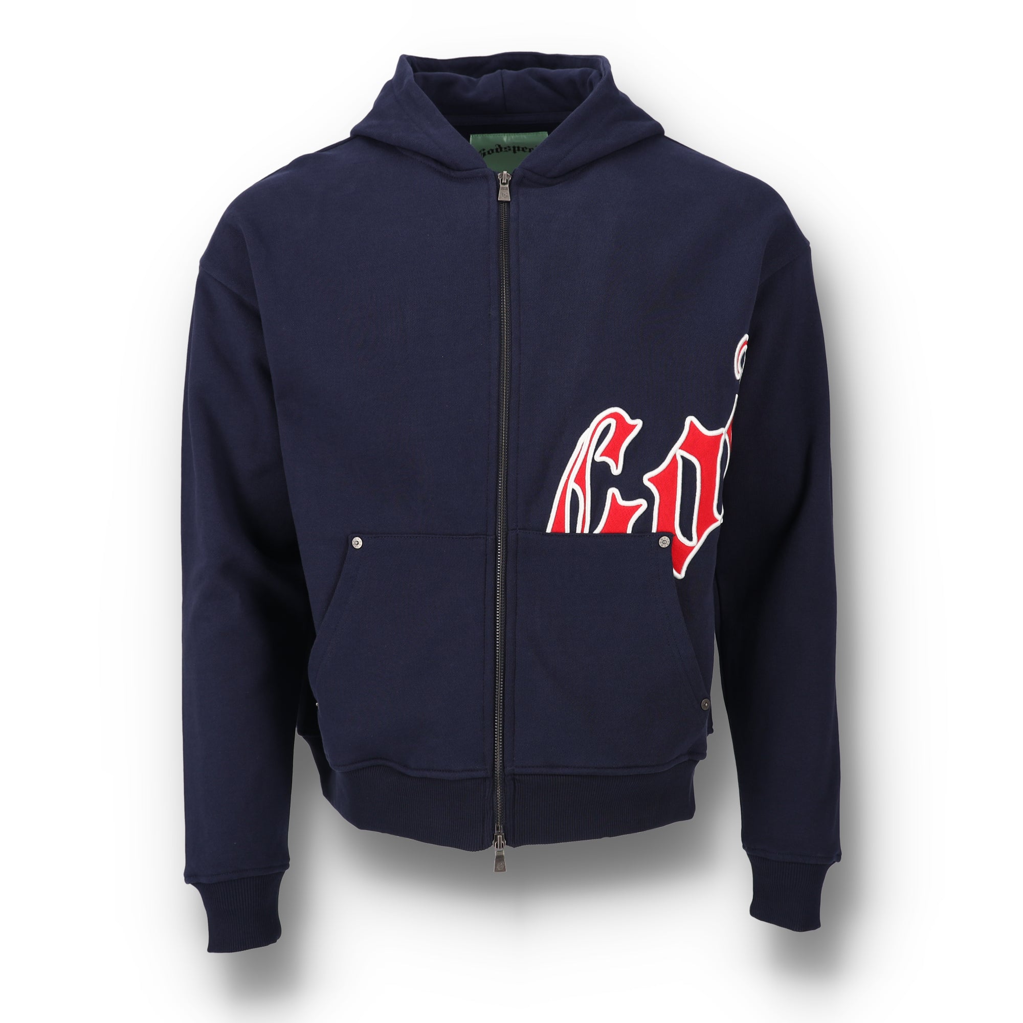 OG Logo Sweatsuit V2 Navy Red Full Zip