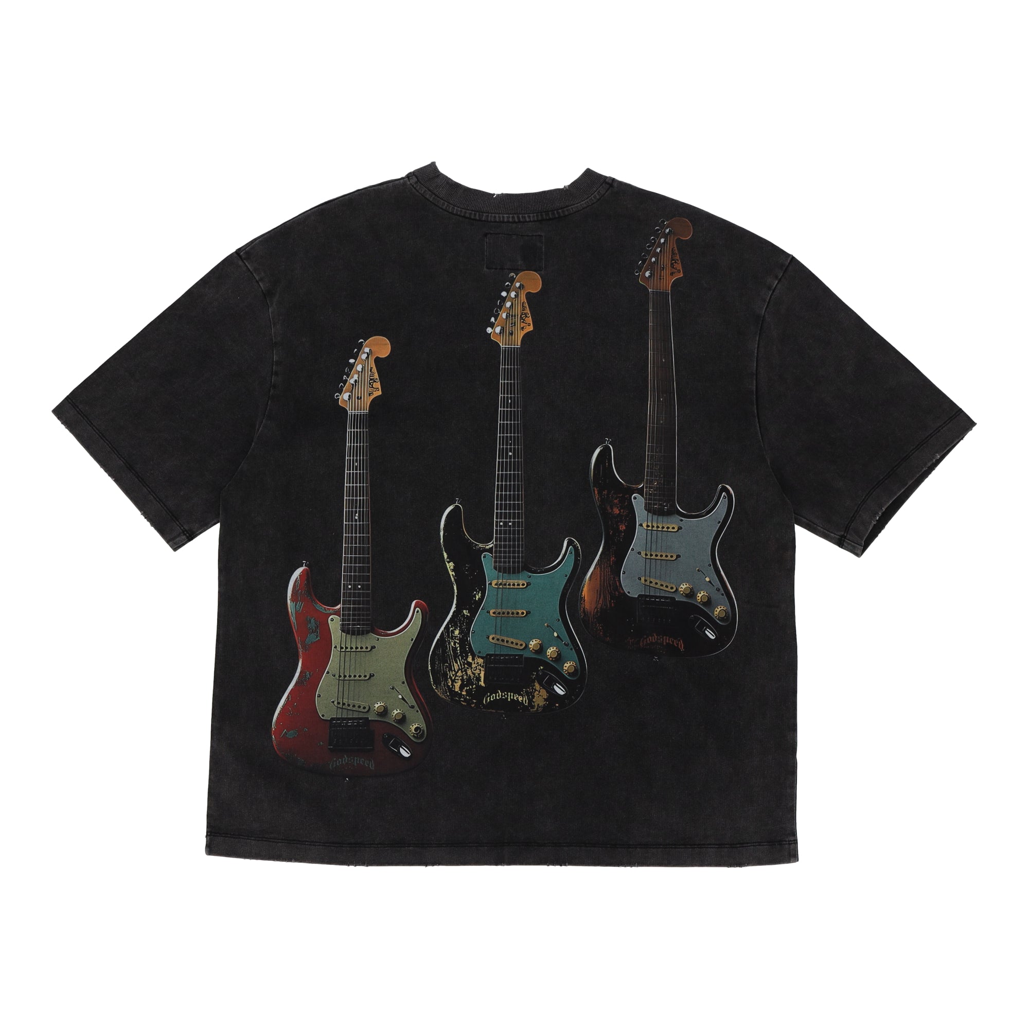 Guitar Heros Black Studed Black T-Shirt