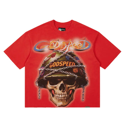 Badges of Honor Cherry Red T-shirt