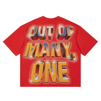 Badges of Honor Cherry Red T-shirt