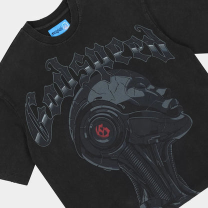 Godspeed New York-Alexa II LS NG Black Wash T-shirt-Black