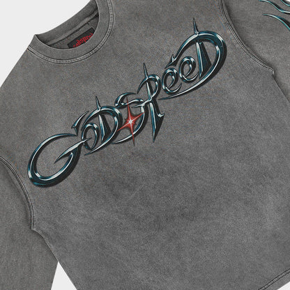 New Age Reloaded LS Grey Wash T-Shirt -Gray