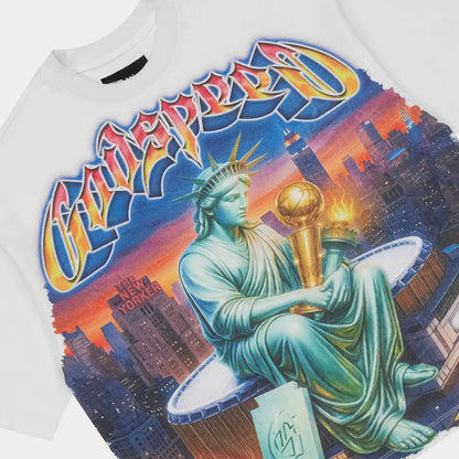Godspeed New York-Finally White T-Shirt-White
