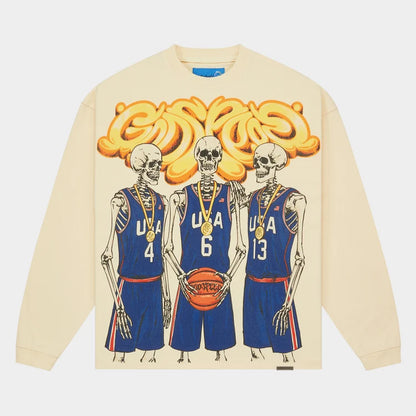 Godspeed New York-Dream Team II LS T-shirt NG (Bone)