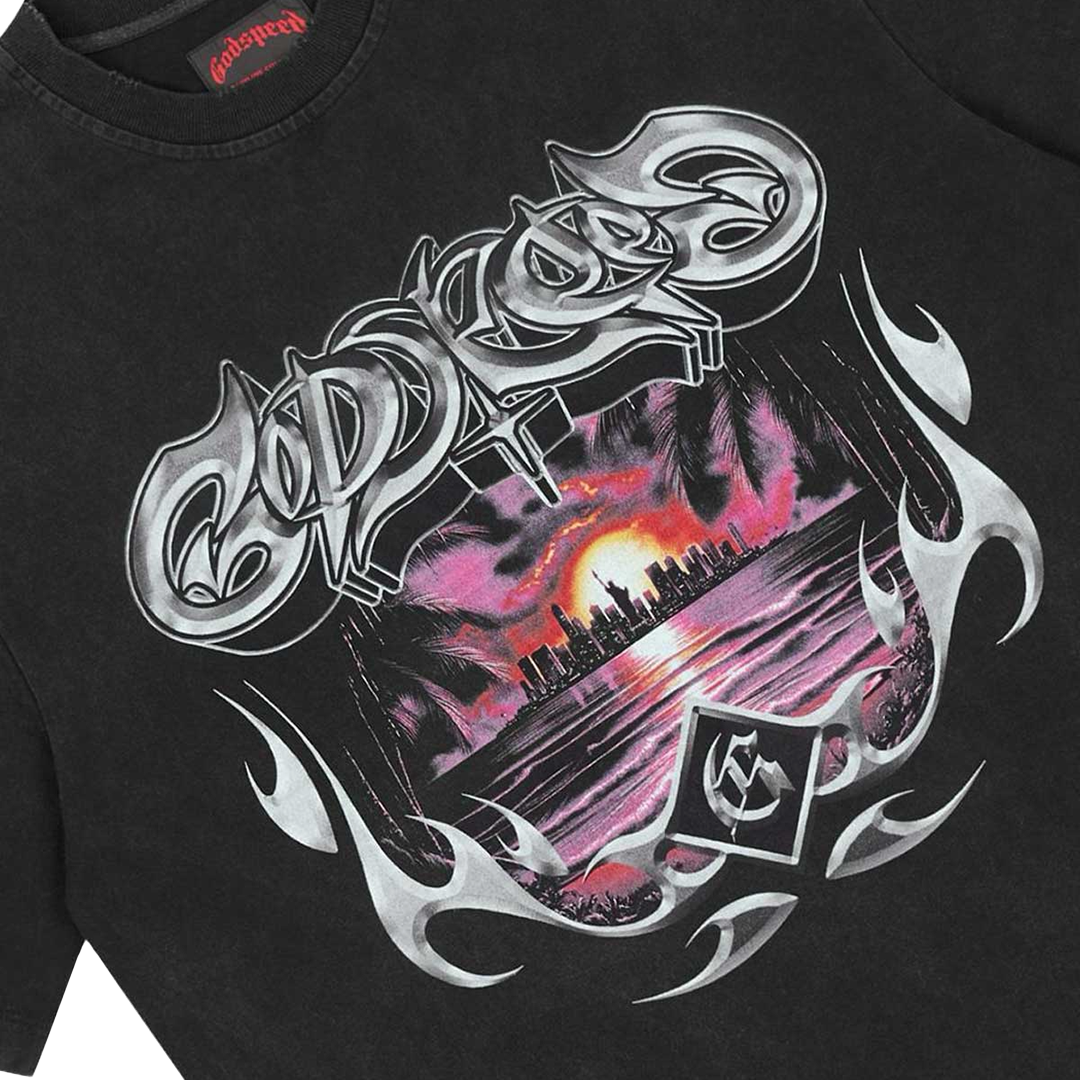 Liberty Sunset Black T-Shirt