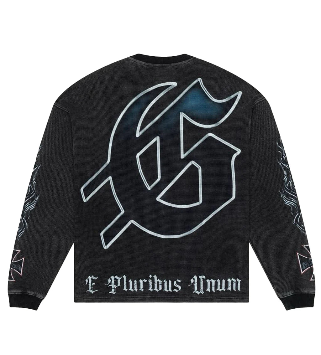 Rocker Thermal Black Wash Crewneck