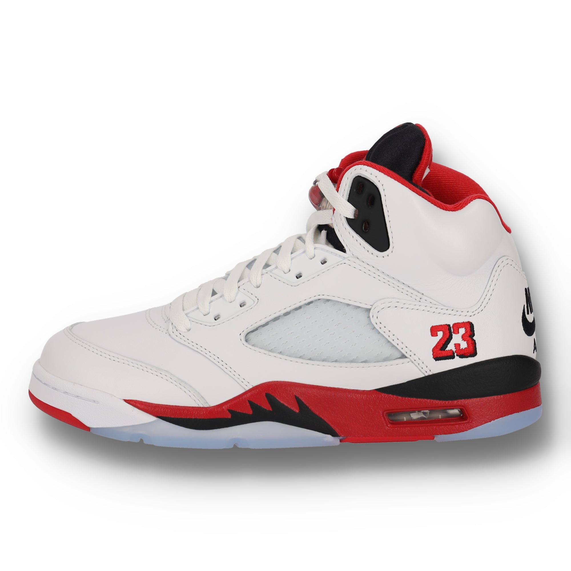 Air Jordan 5 Retro Fire Red Black Tongue