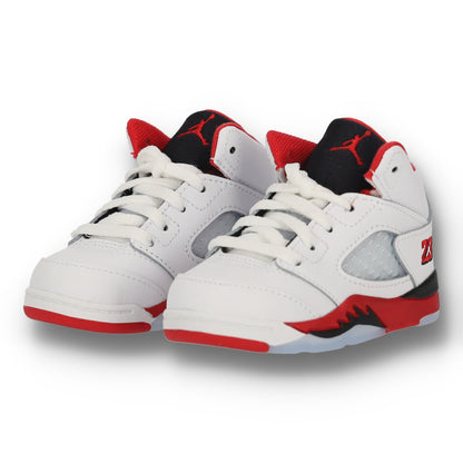Jordan 5 Retro Fire Red Black Tongue TD