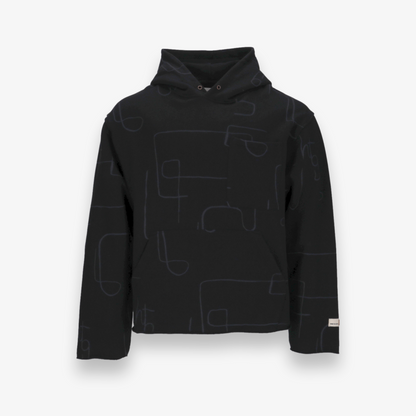 Novelty Printed Terry Pullover Hoodie