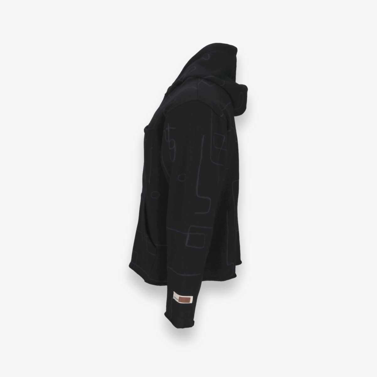 Novelty Printed Terry Pullover Hoodie