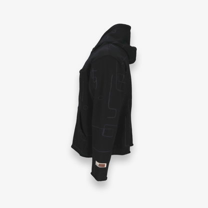 Novelty Printed Terry Pullover Hoodie