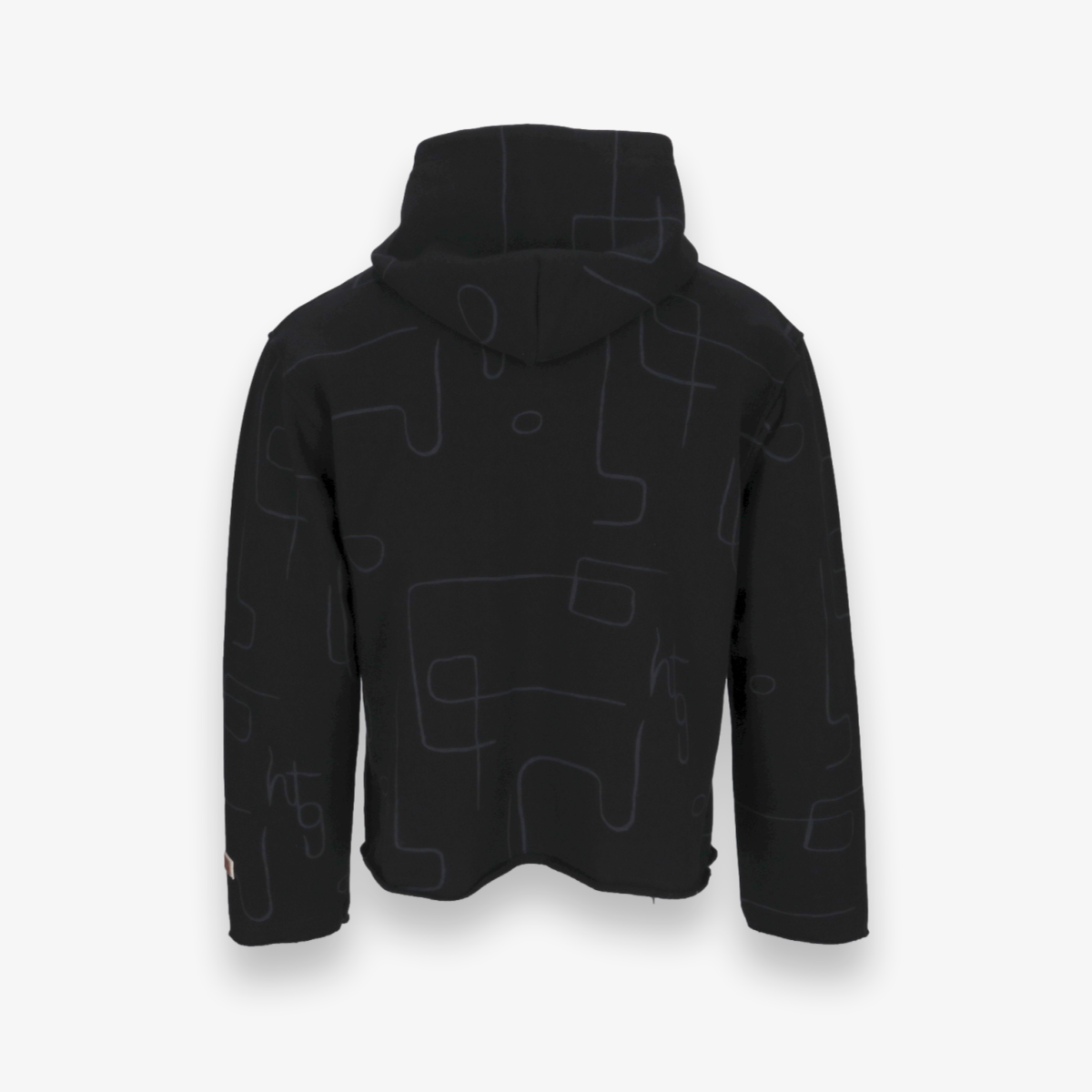 Novelty Printed Terry Pullover Hoodie