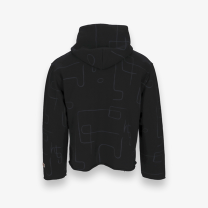 Novelty Printed Terry Pullover Hoodie