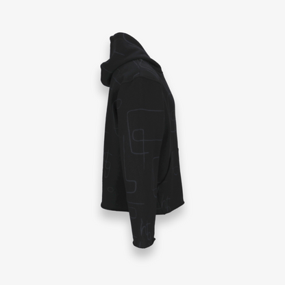 Novelty Printed Terry Pullover Hoodie