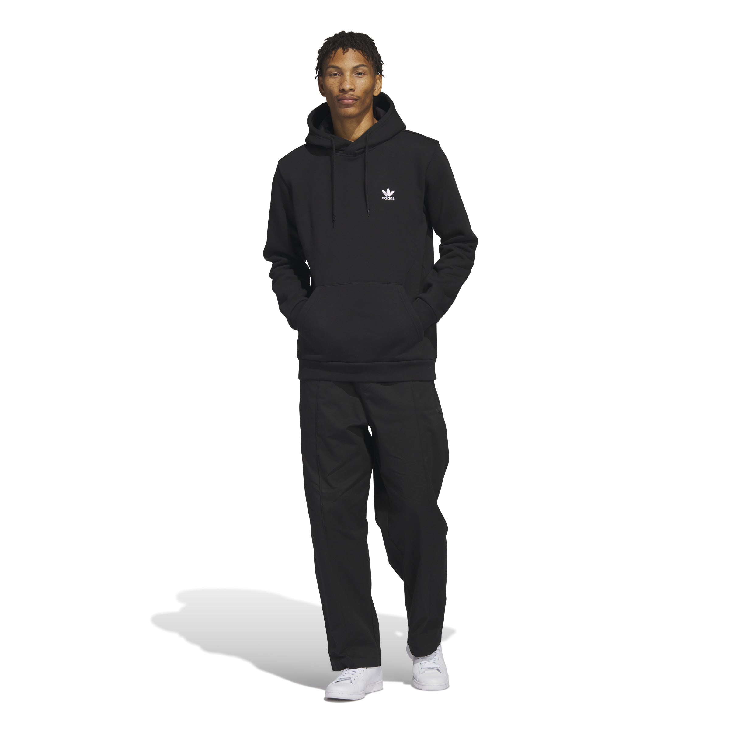 Trefoil Essentials Hoodie Black