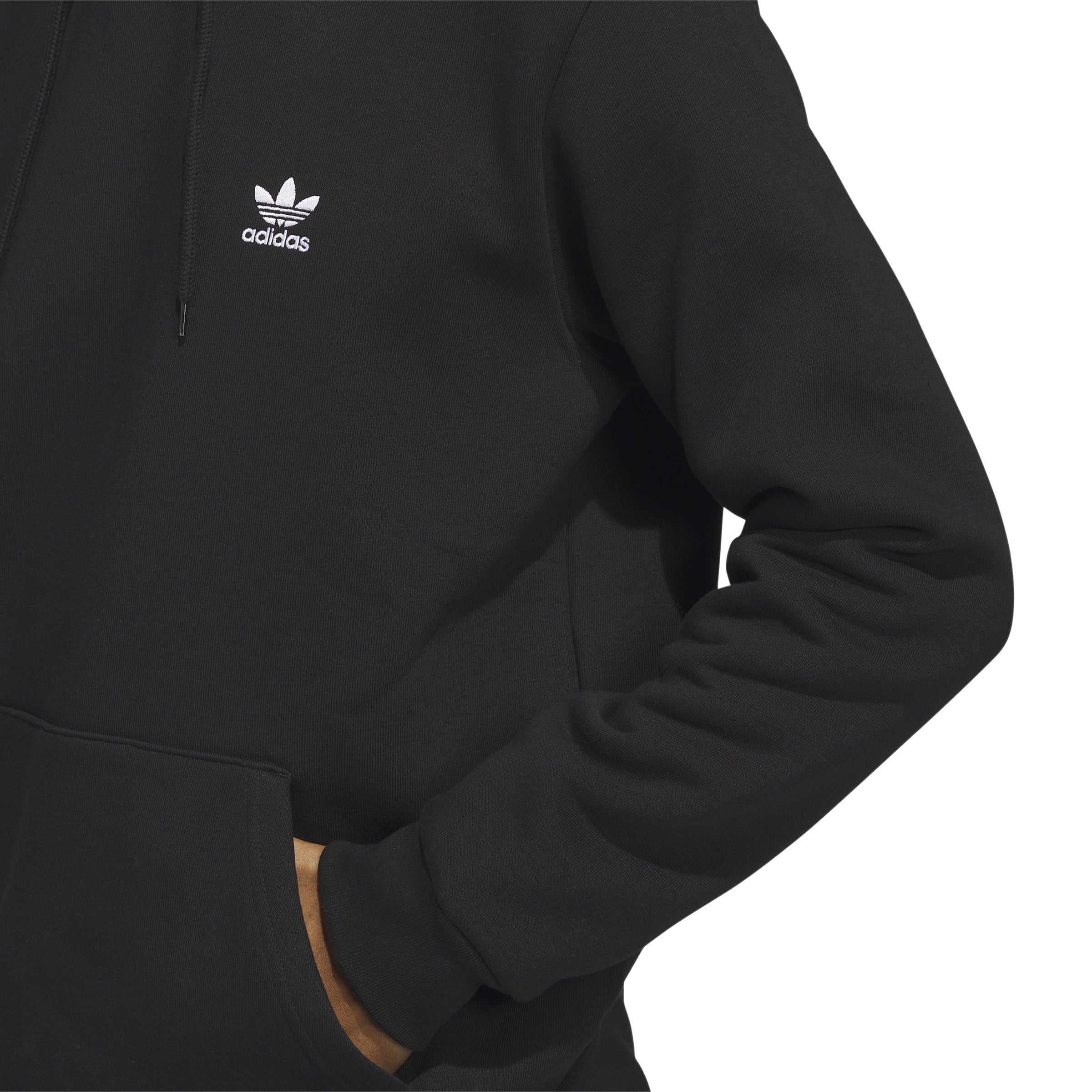 Trefoil Essentials Pullover Hoodie Black