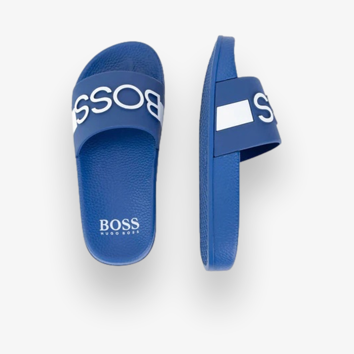 Boss Teen Boys Blue Logo Sliders