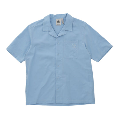 Essentials Seersucker Short Sleeve Shirt Blue
