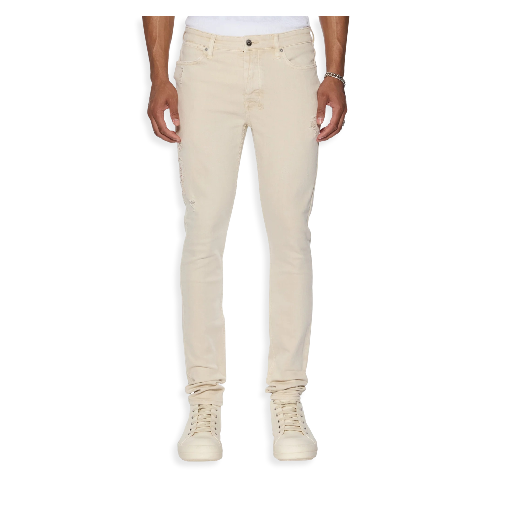 Van Winkle Ecru Playoff Jeans White