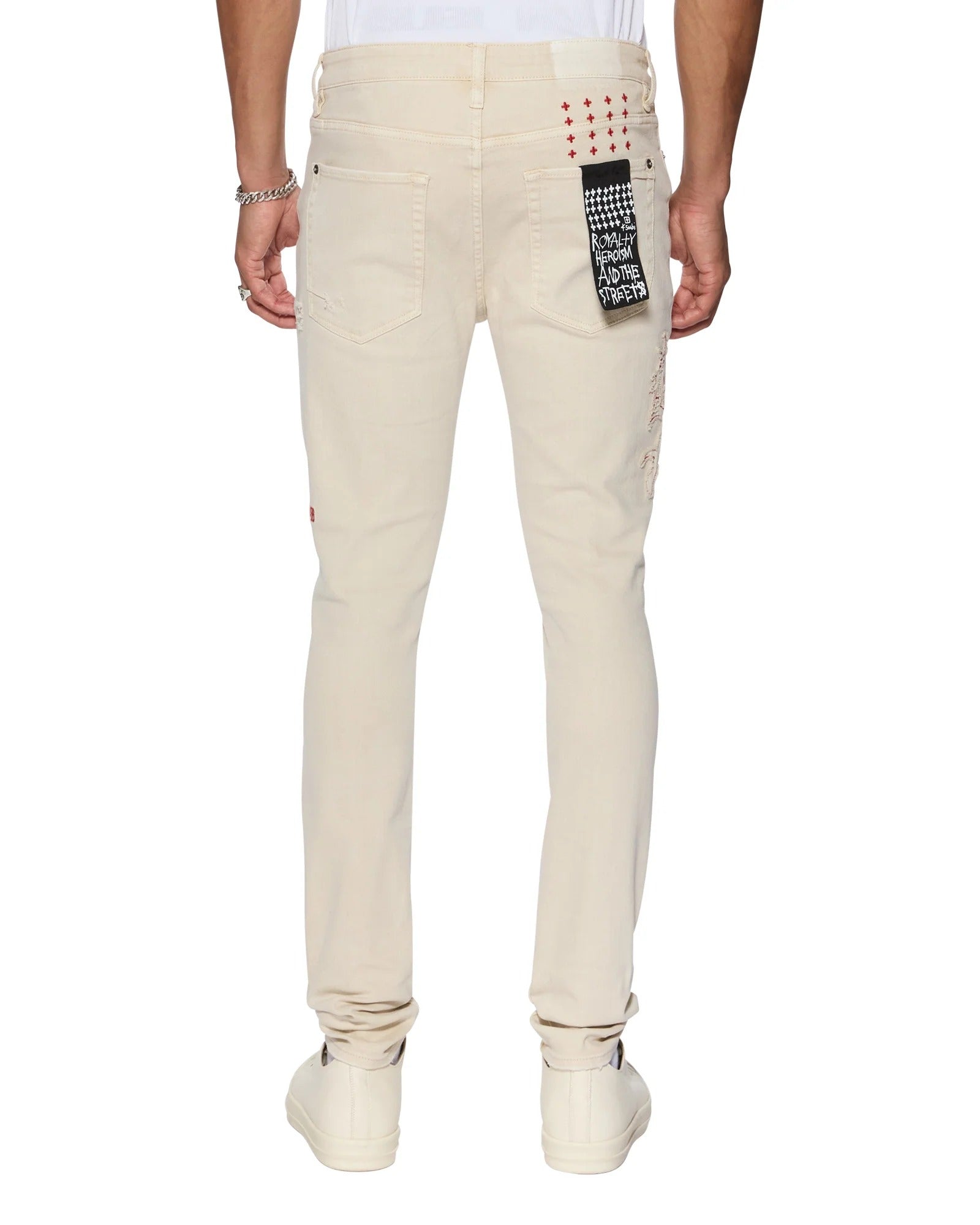 Van Winkle Ecru Playoff Jeans White