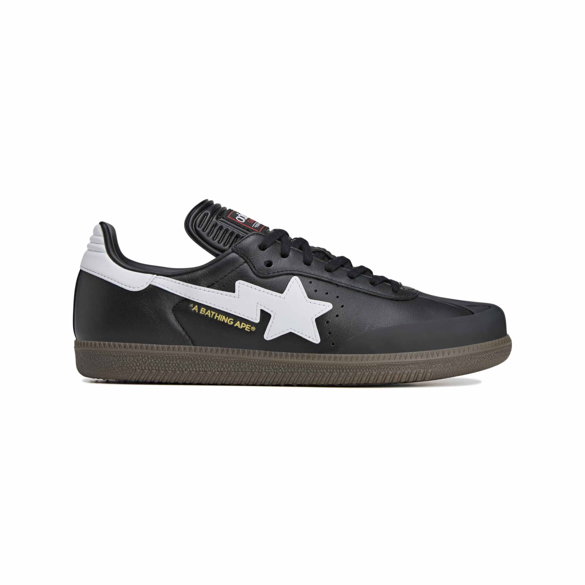 Samba Bape Black White Gum