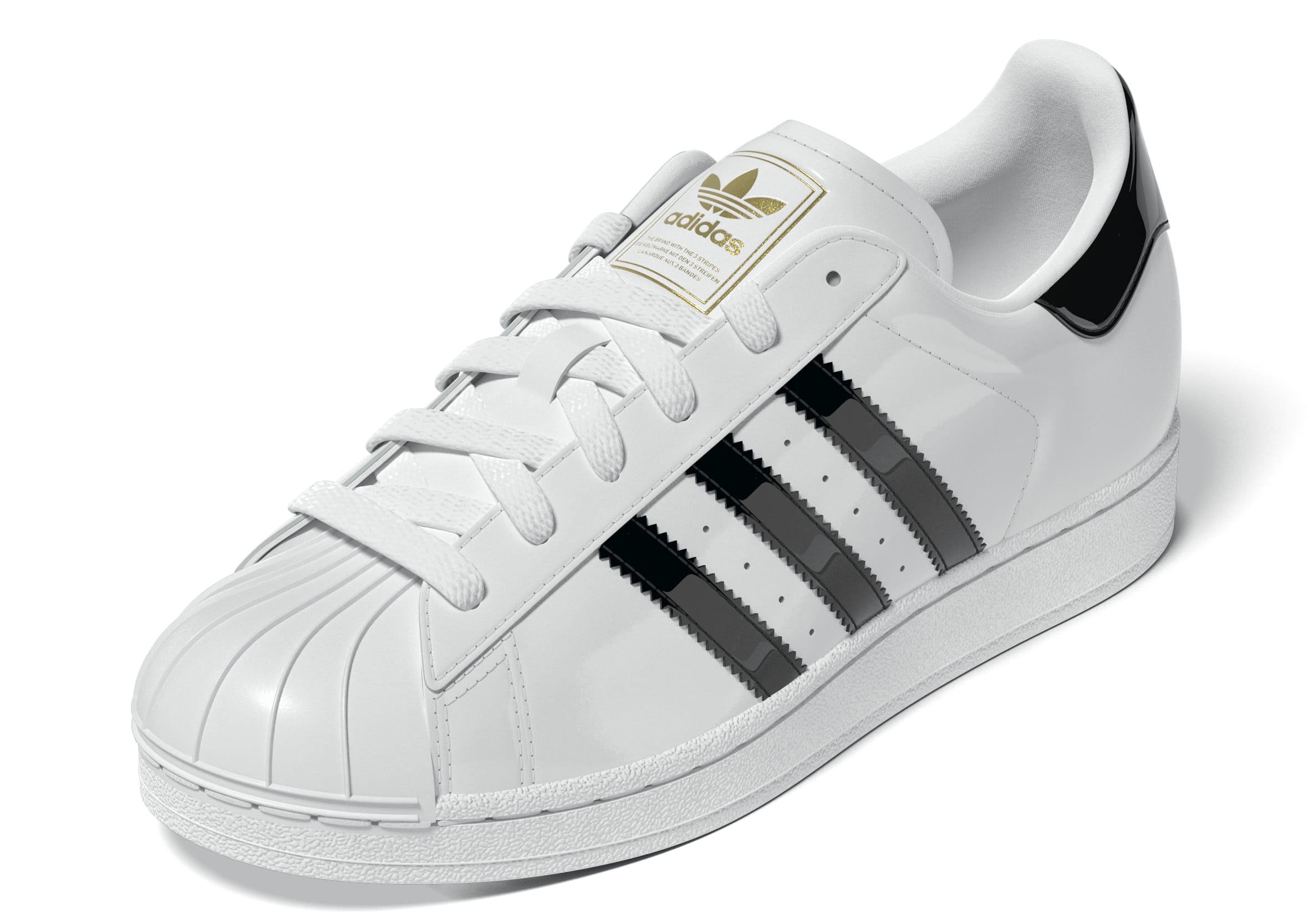 Superstar II White Patent Leather
