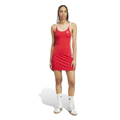 adidas Adicolor 3-Stripes Tank Dress Mini Better Scarlet L adidas Adicolor 3-Stripes Tank Dress Mini Better Scarlet L