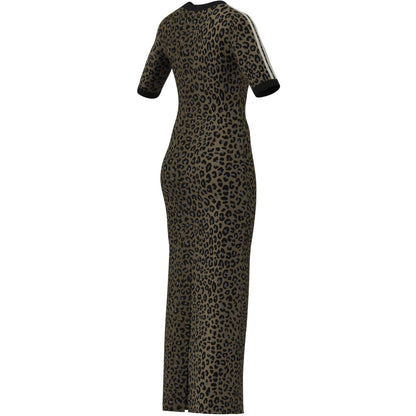Multicolor Leopard V-Neck Maxi Dress
