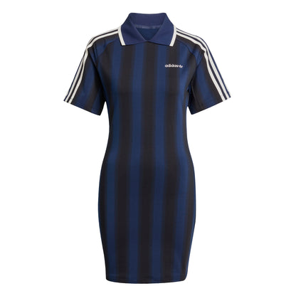 Blue Soccer Inspired Graphic Dress