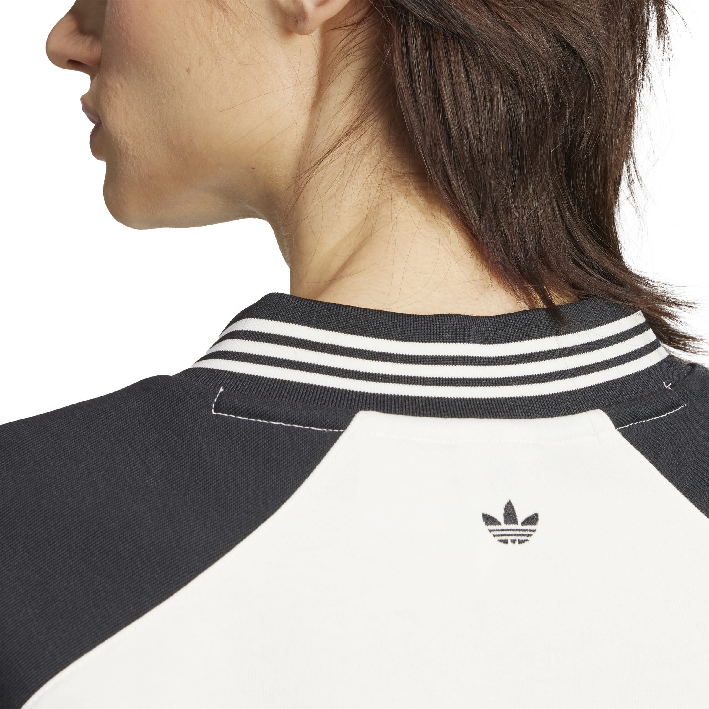 White Blocking Crewneck Sweatshirt