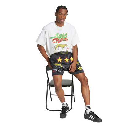 Graphic Box Shorts Black