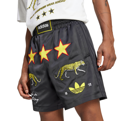 Graphic Box Shorts Black