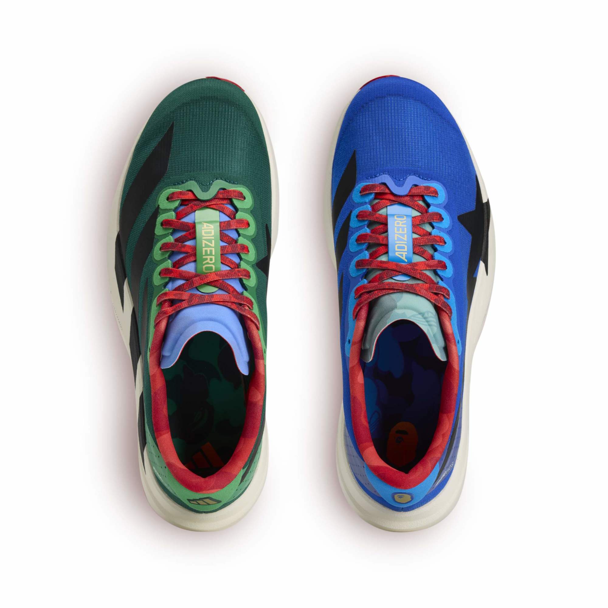 Bape x adidas Adizero EVO SL colorways