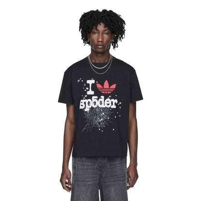 SP5DER Black T-Shirt