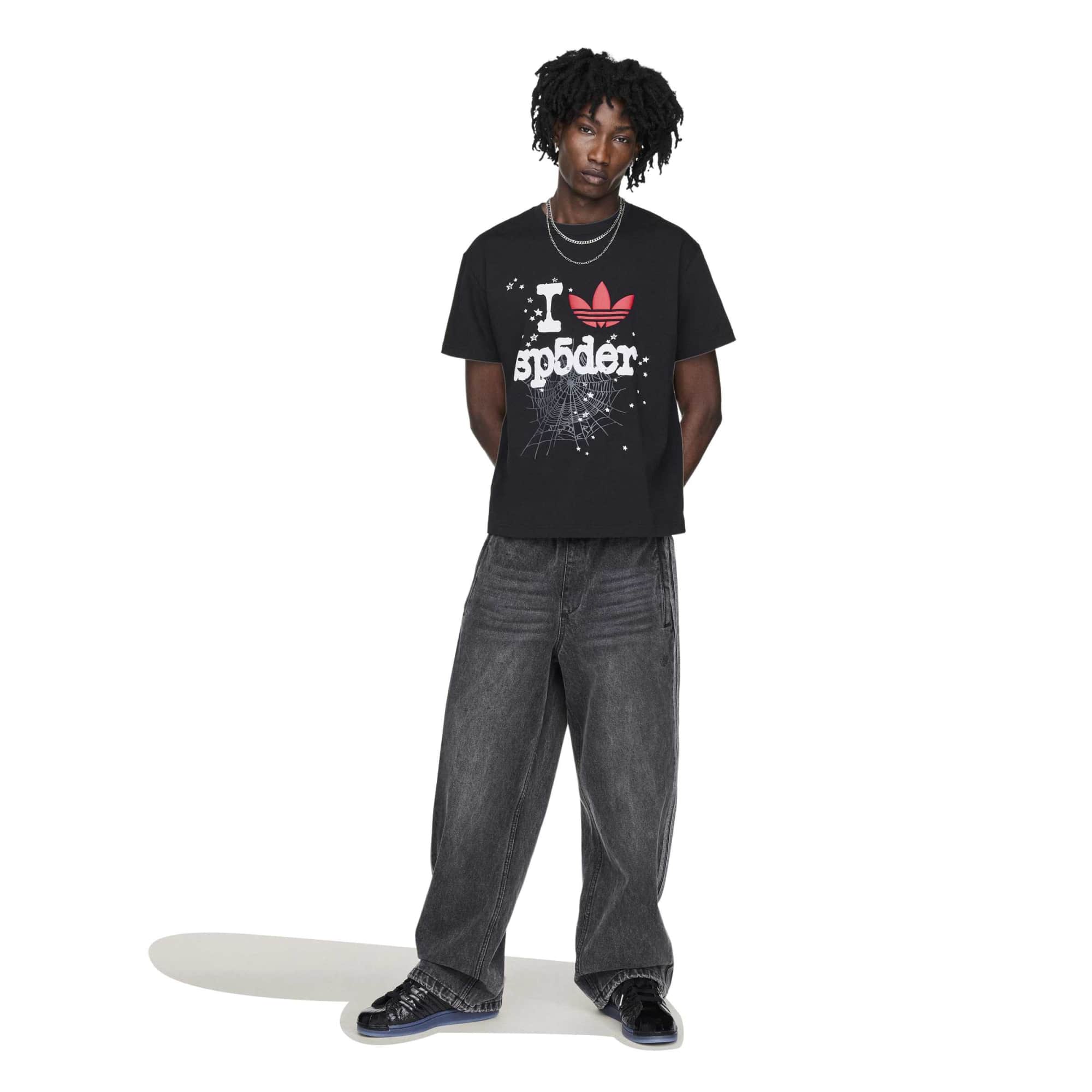 SP5DER Black T-Shirt – WOODstack