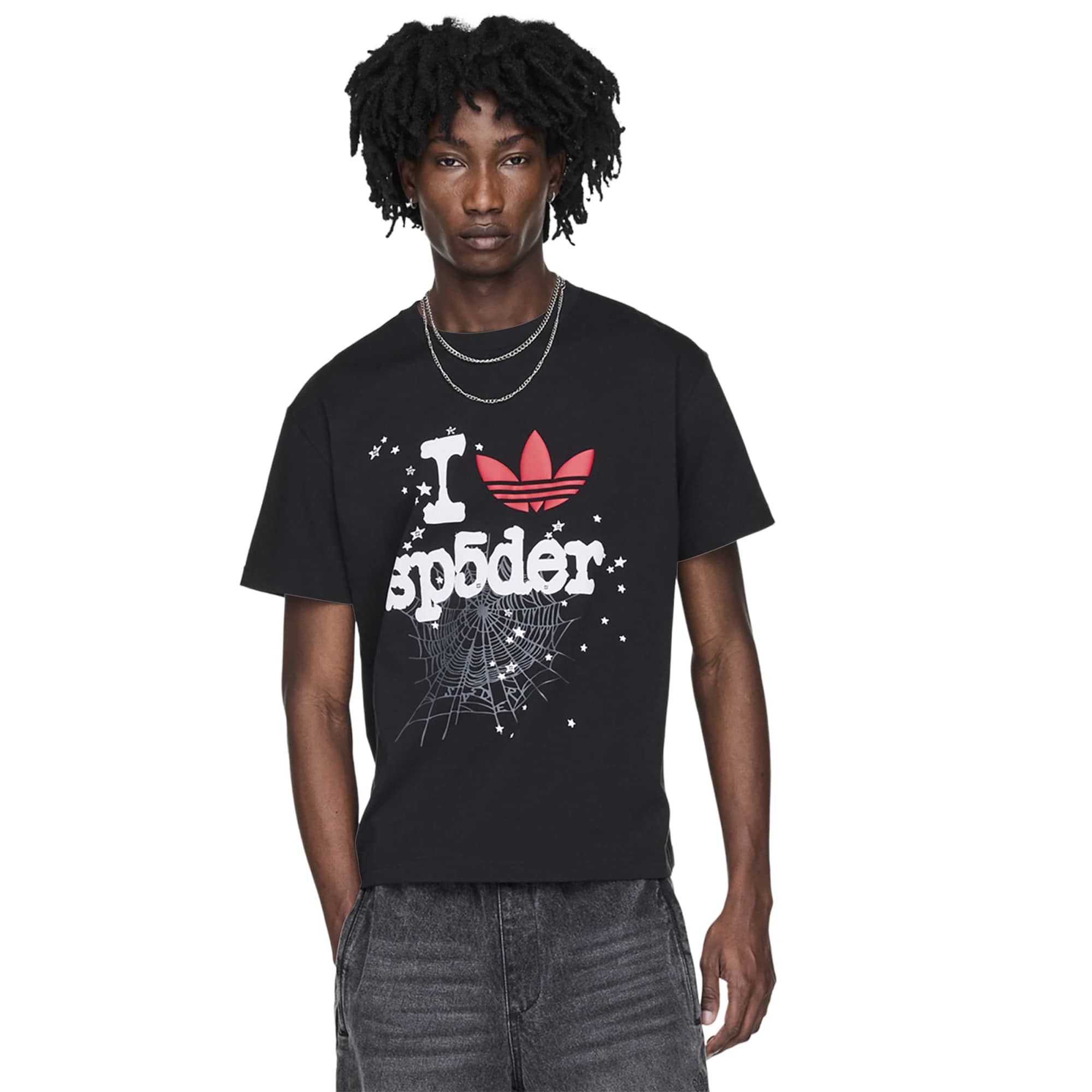 SP5DER Black T-Shirt – WOODstack