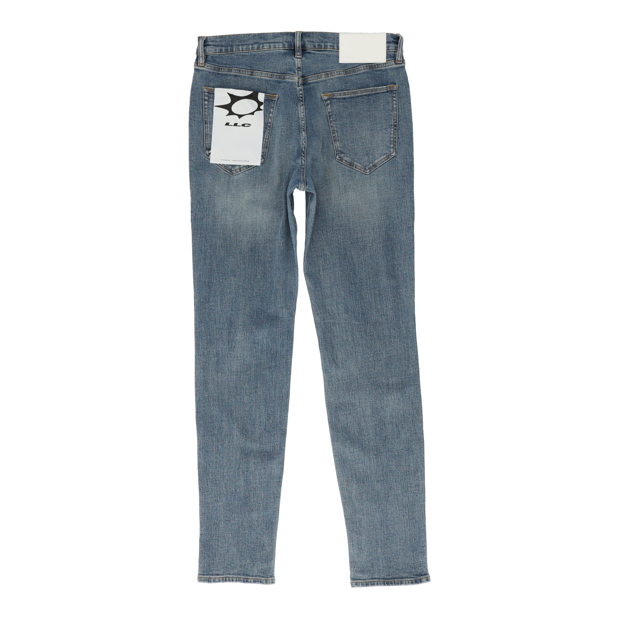 Skinny Repair Denim Blue Jeans