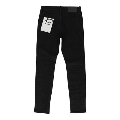 Skinny Coated Black Denim Jeans