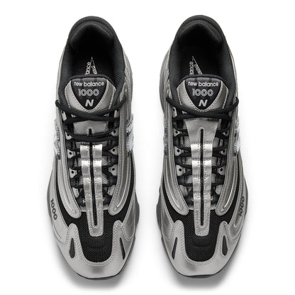 1000 Black Silver Metallic Shoes