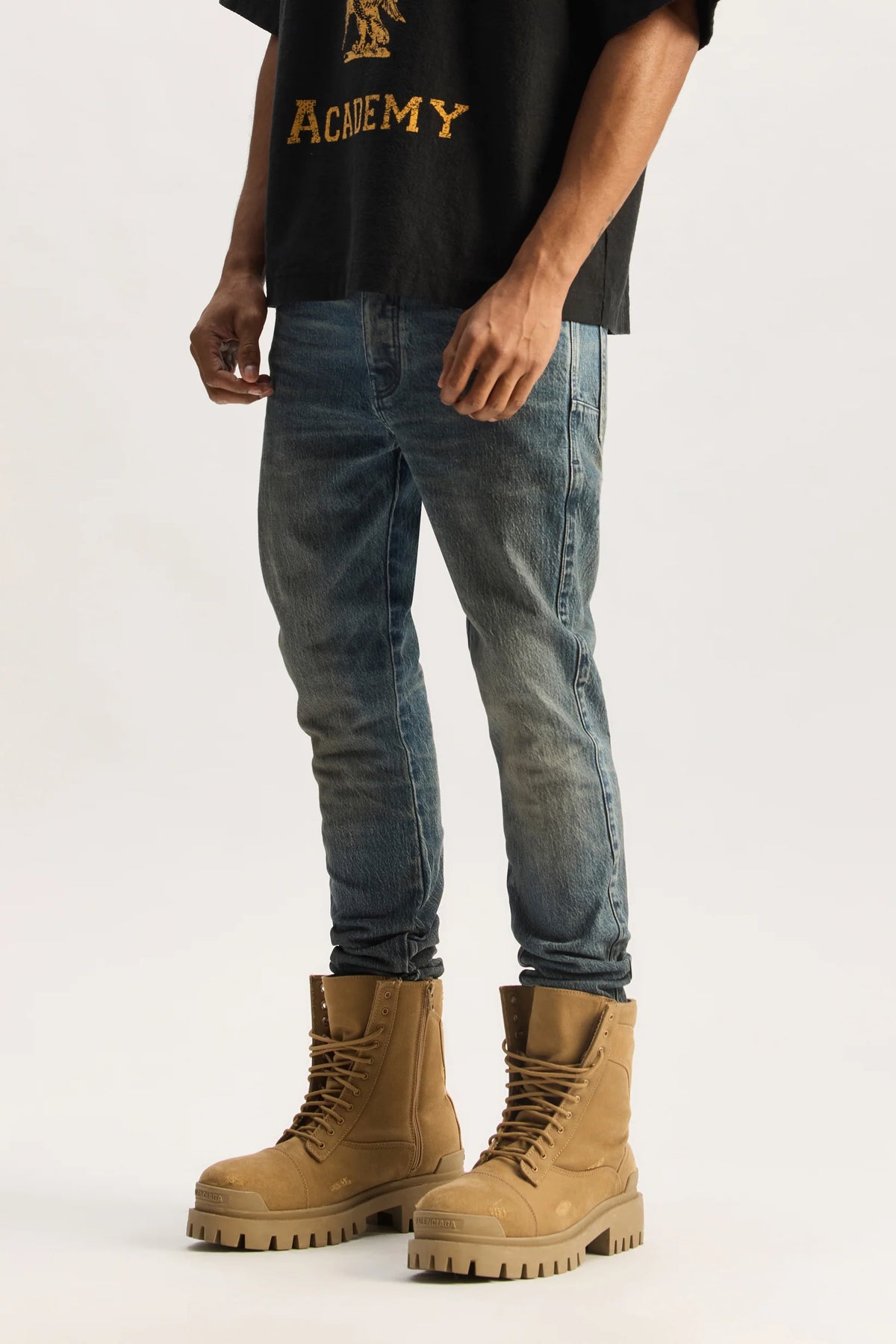 Purple-VINTAGE GREEN CAST JEANS
