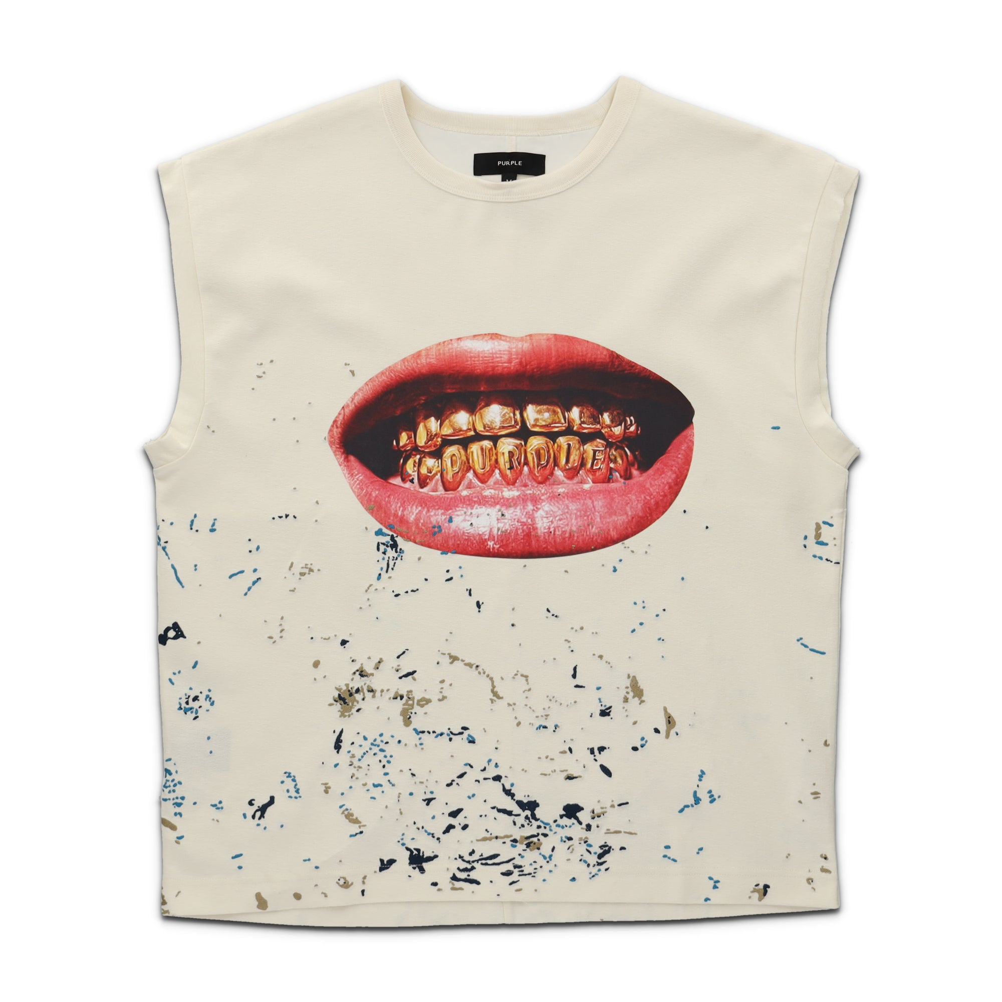 Textured Jersey Sleeveless Tee