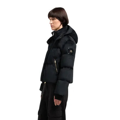 Misti Gold Velour Down Puffer Jacket