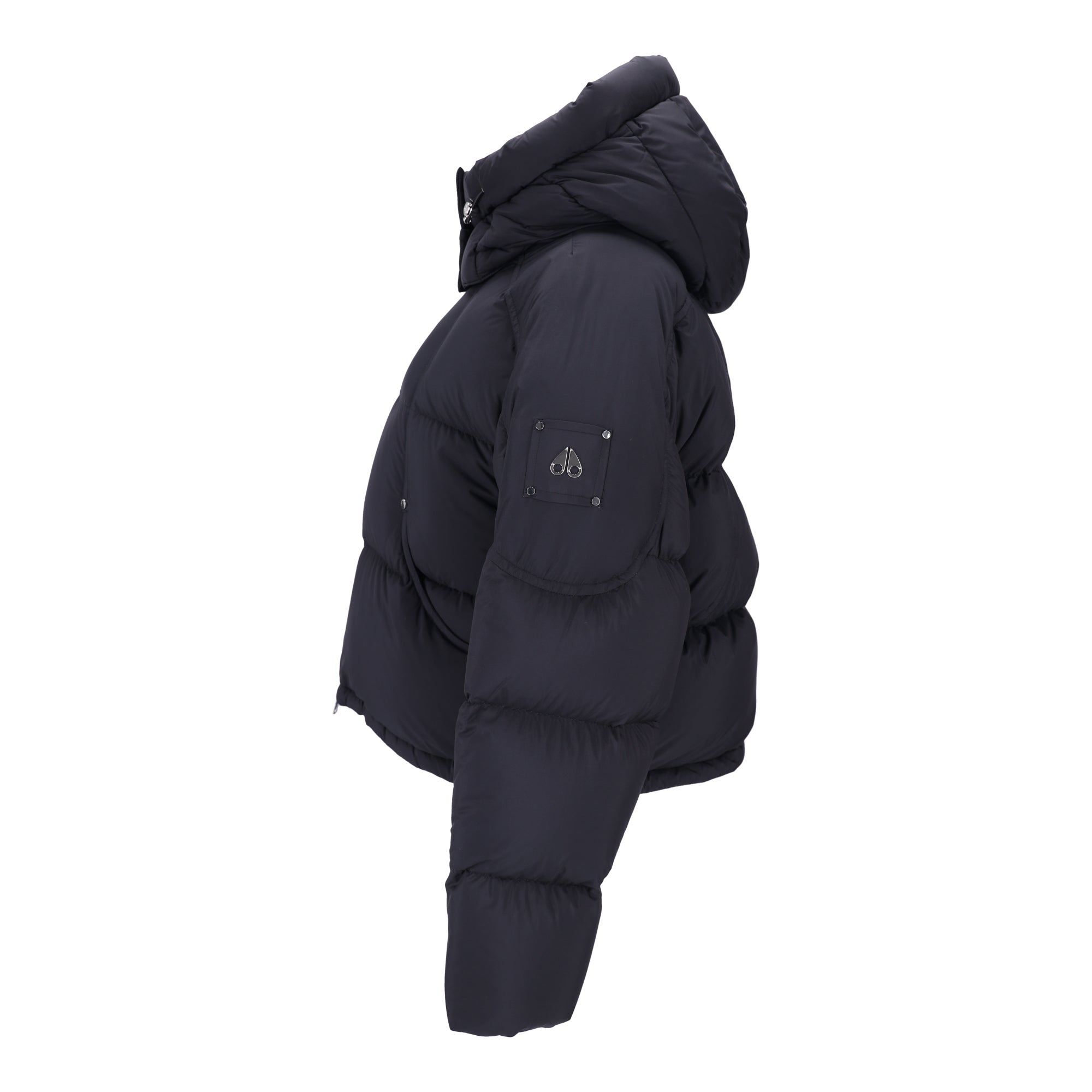 Akai Cropped Black Puffer Jacket