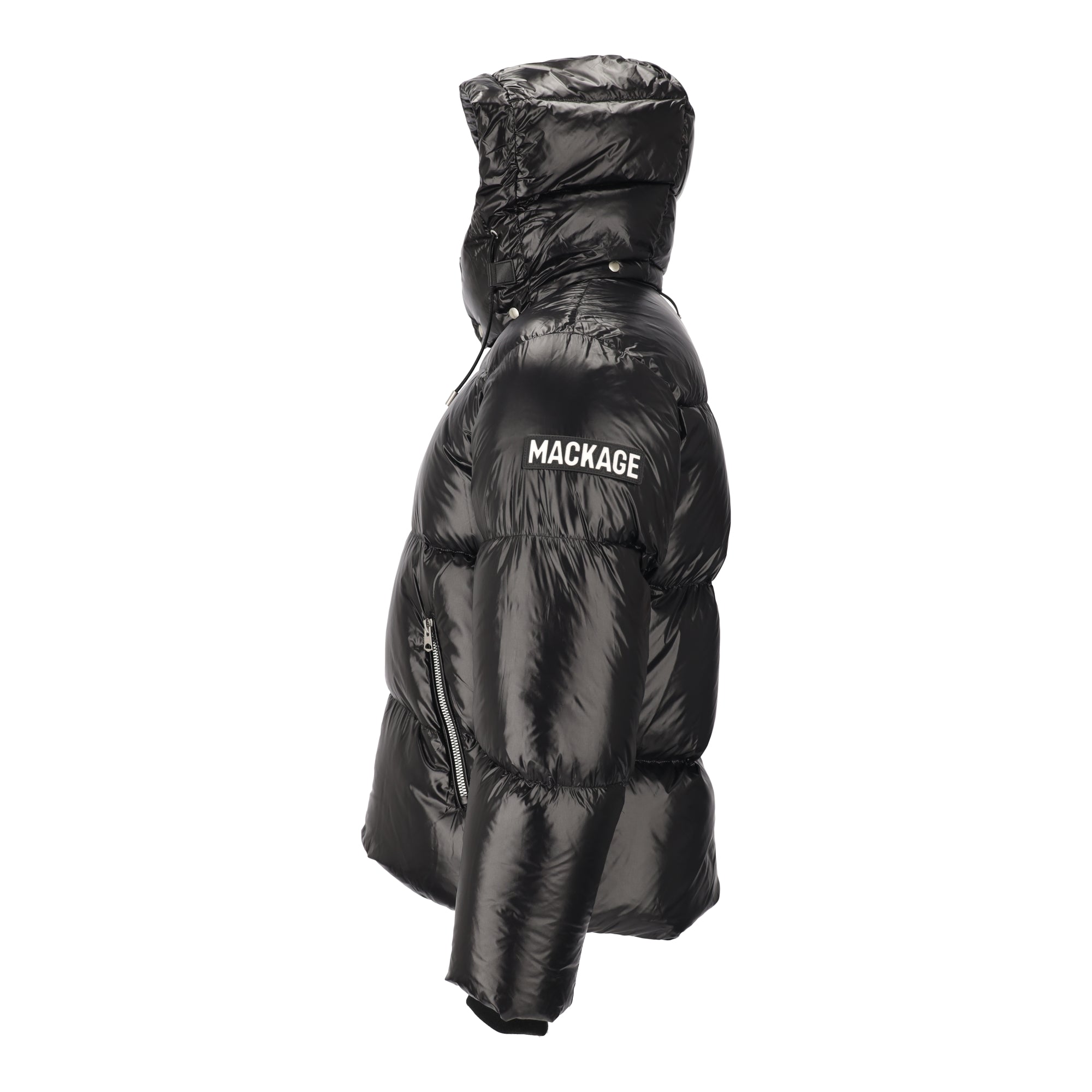 Hooded Down Black Coat