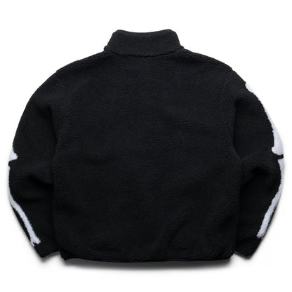 Market-SKELETAL QUARTER ZIP SHERPA PULLOVER