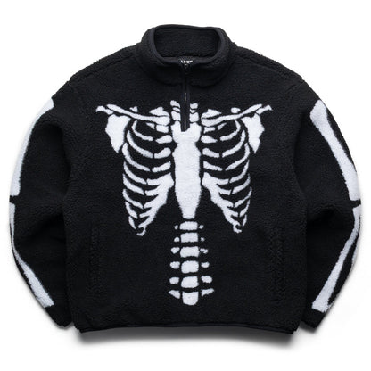 Market-SKELETAL QUARTER ZIP SHERPA PULLOVER