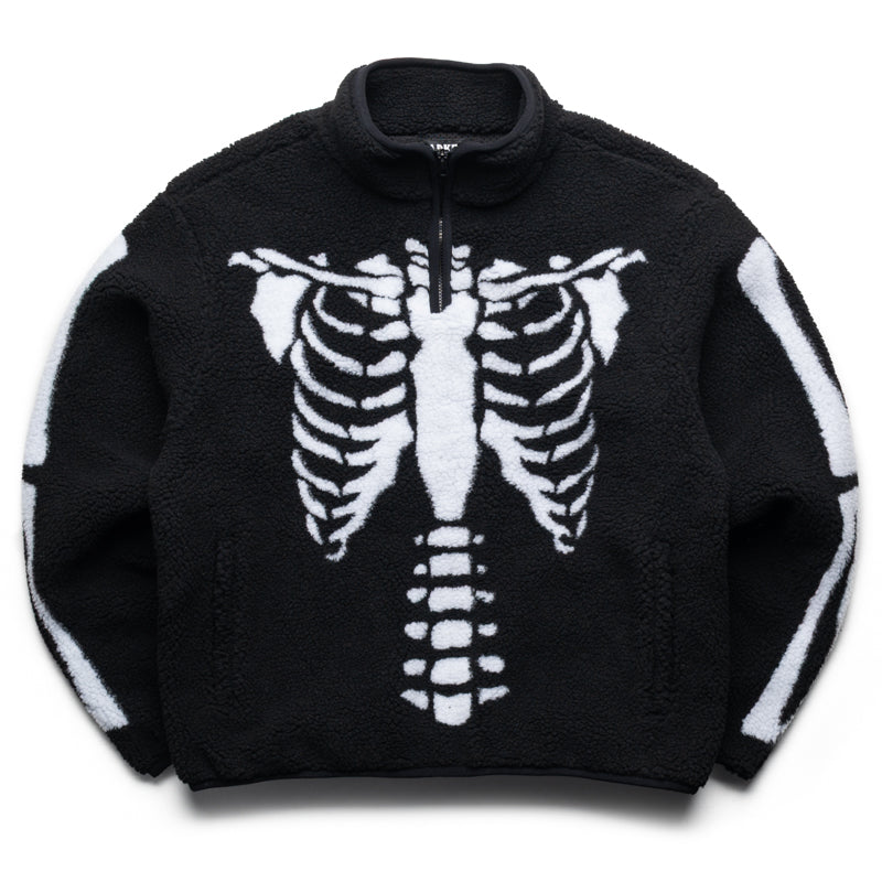 Market-SKELETAL QUARTER ZIP SHERPA PULLOVER