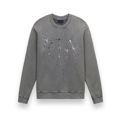 Charles Stone Cracked Logo Crewneck