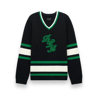 Joshua Black Green Logo Hat