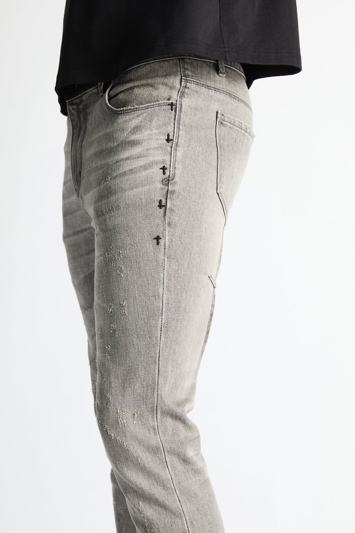 RTA-CLAYTON SKINNY JEAN - GRAY